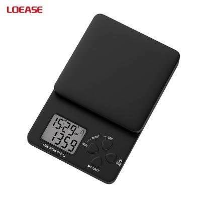 China Weigh Electronic Digital Coffee Scale Kitchen Measuring Scale with Timer for sale