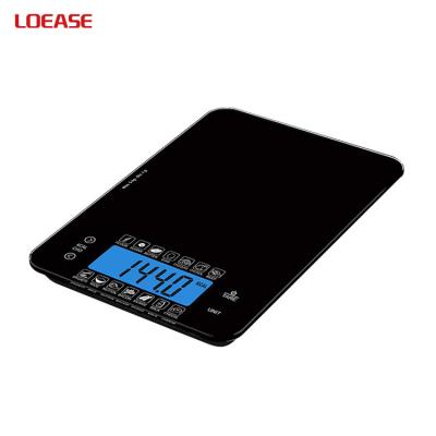 China Weight Measuring Calorie-Count Scale K79 Electronic Kitchen Scale Digital Kitchen Nutritional Slim Count With Blue Backlight for sale