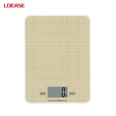 China Weigh BSCI Factory Supply Digital Electronic Kitchen Food Measuring Scale With 3mm Tempered Glass for sale