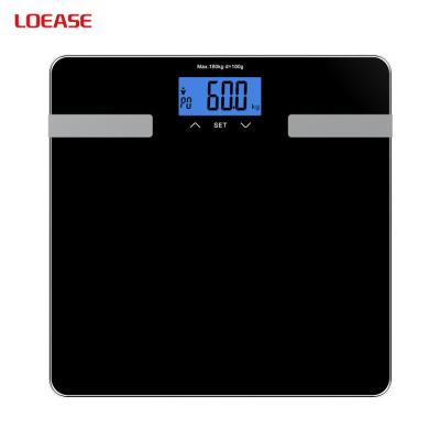 China Smart Bathroom Body Fat Body Composition Analyzer BMI Personal Scale Household Digital Bathroom Scales for sale