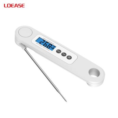 China Household Digital Quick Read Meat Thermometer Folding Digital BBQ Thermometer Digital Food Thermometer with LCD Display for sale