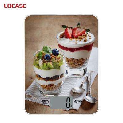 China Weight Measuring Cake Printing New Design Electronic Food Digital Kitchen Scale Weighing Scales Household Scales for sale