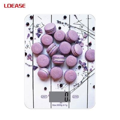 China Weight Measuring Intelligent 5Kg Digital Diet Weight Machine , LCD Backlight Kitchen Scale for sale