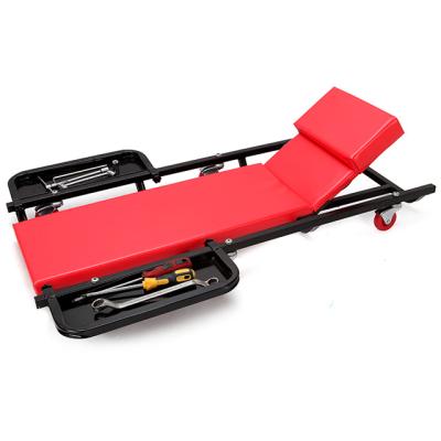 China Automobile Maintenance TAC4003A 40INCH Automotive Mechanic Creeper Car Creeper Seat Heavy Duty Adjustable Extra Tools Tray Creeper Seat for sale