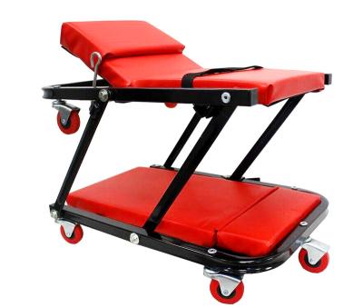 China Multifunctional Easy Operation TAC6402 Seat Creeper Seat Car 2 in 1 Creeper Z Creeper Stool Workshop Seat 48INCHES for sale