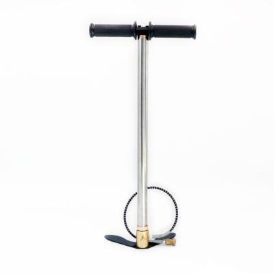 China Hand Pump 3 Stage Hand Pump 30mpa Stainless Steel Pcp Lubricated High Pressure Foldable Portable Compressor For Air Rifle for sale