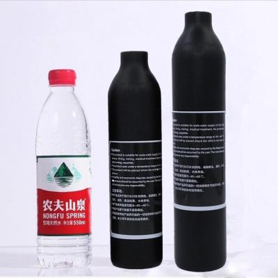 China Hunting 0.2L/0.3L/0.35L/0.45L/0.5L 4500psi High Pressure Gas Cylinder Air 30mpa Black Frosted Aluminum Cylinder For Air Gun Hunting for sale