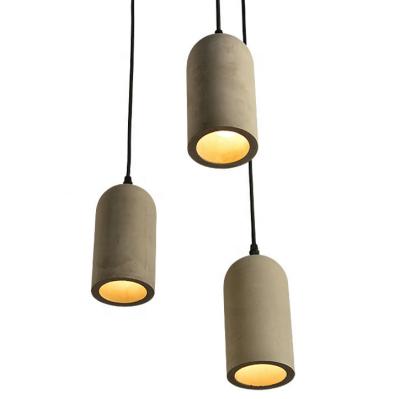 China New Design Cement Light Traditional Concrete Pendant Lamp Cement Pendant Light for sale