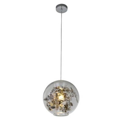 China Modern handmade high quality luxury round E27 simple blown glass ball hanging pendant lamp for kitchen for sale