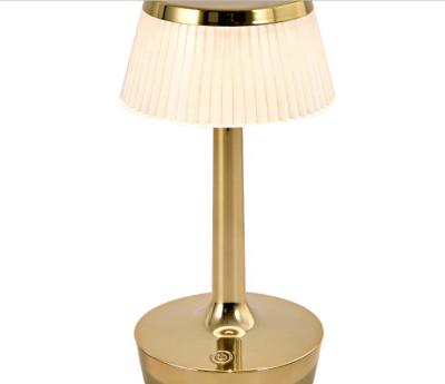 China Modern fancy KTV bar touch wireless USB rechargeable dimmer led restaurant table lamp for dining room for sale