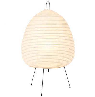 China New Modern Handmade Metal Tripod White Rice Paper Shade Position Floor Table Lamp Lantern Lamp for sale