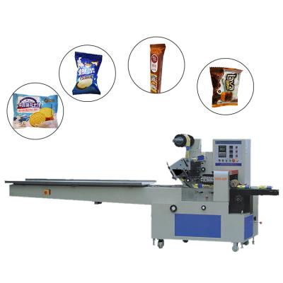 China Dxd-420 food packaging machine for french fries, multifunctional horizontal flow packing machine for biscuits for sale