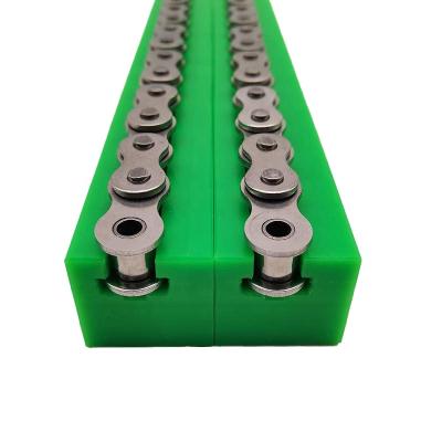 China Long Operating Life Span Ultra-high Molecular Weight Polyethylene Single Channel Transport Chain Guide Rail Wear Resistant Industrial Guide Rail for sale