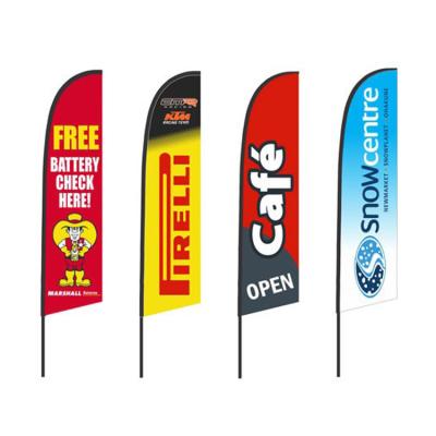 China Custom Water Proof Replacement Feather Advertising Flag Promotion Wind Flags And Banners for sale