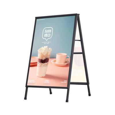 China Water Proof Advertising Display Poster Presentation Stands Free Standing Poster And Sign Stand for sale