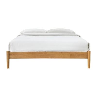 China OEM /ODM Double King Queen solid wood Simple modern Home Furniture wooden bed frame for sale