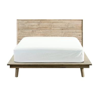 Cina Assembled Solid Wooden Slatted Customized Size King Queen Single Solid Wood Bed Frame in vendita