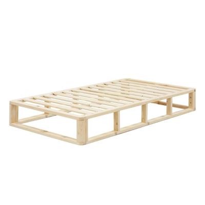 China Multifunction designer furniture king size queen single modern solid wood bed frame for sale