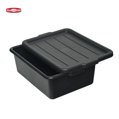 China Sustainable plastic bus box bus box bus washbasin box kitchen storage and transport packaging service restaurant with cover for sale