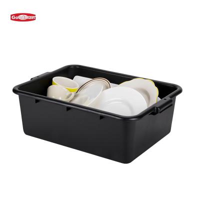 China Packing Box Wash Tub Basin Bus Box Kitchen Storage Container Viable Commercial Plastic Organizer for sale