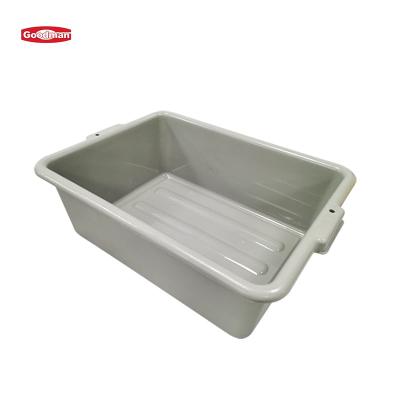 China Washable Stackable Plastic Tub Packing Box Bus Storage Containers Storage Boxes For Restaurant for sale