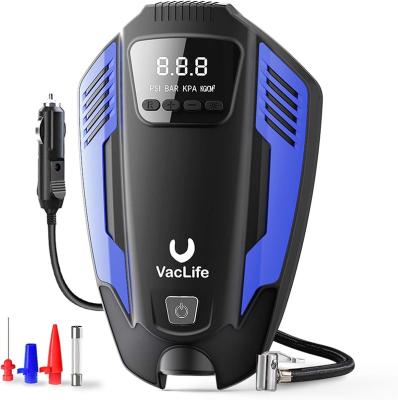 China Wheel widthâ ‰ ¤ high quality blue 245mm VacLife 12v portable air compressor tire inflator for car for sale