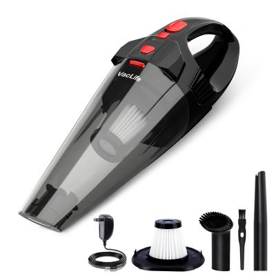 China Hot Selling Red Hotel VacLife Mini Vehicle Vacuum Cleaner With Led Cordless Light Hand Vacuum for sale