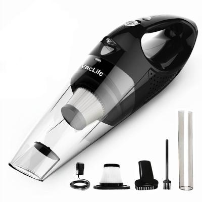 China Hotel VacLife Hot Selling Silvery Powerful Suction Portable Handheld Vehicle Car Cordless Vacuum Cleaner for sale