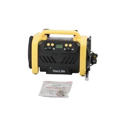 China Wheel widthâ ‰ ¤ high quality 245mm VacLife tire inflator with pressure gauge car tire inflator for sale