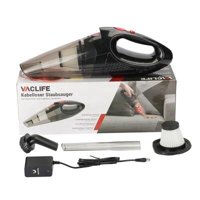 China New Hand Held Vacuum Mini Car Vaccum Cleaner Hand Held Wireless Cordless Hotel HOTOR for sale