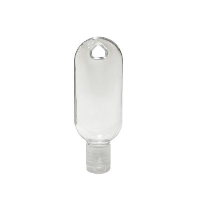 China Hot Selling Bottle Hooks Cosmetic Customized Hanging Plastic Bottle Sanitizer Bottle With Hook for sale