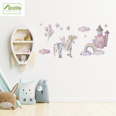 China High Quality Funlife Unicorn Style Kids Room Stickers Decorative Sticker Easy Peel and Stick Kids Room Decals for sale