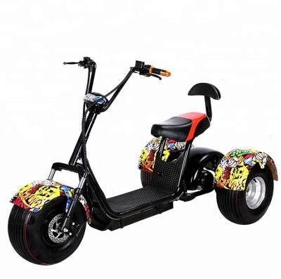 China High quality unisex three wheel 1000w electric scooter for adult for sale