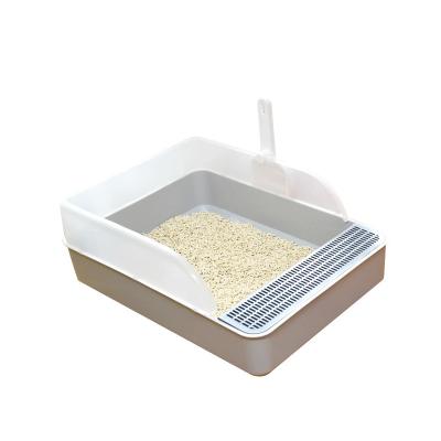 China Cuter Sustainable Pet Cat Litter Box With Free Cat Litter Scoop for sale