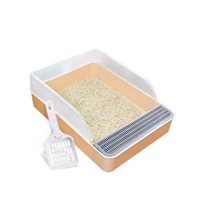 China Set Hot Cat Litter Box Cutest Pet Cat Litter Defecation Helper Cat Toilet for sale