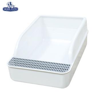 China Sustainable Small Size Pet Toilet Cat Toilet Easy Cleaning Indoor Cat Litter Box for sale