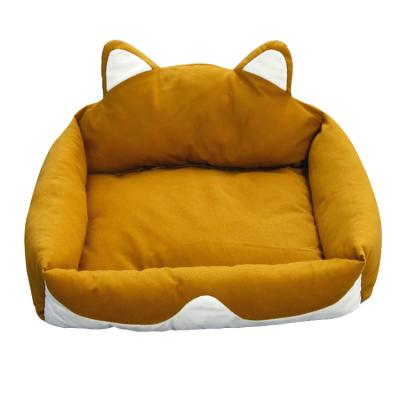 China 2021 Morecute Pet Breathable Velvet Shark Cat Bed Wholesale Large Dog Bed Pet Supplies for sale