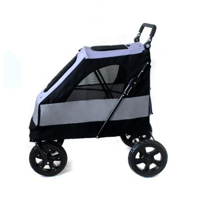 China Hot Morecute 2022 Viable Pet Pet Stroller For Dogs 4 Wheels Outdoor Travel Stroller Carrier for sale