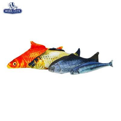 China 2020 Morecut Pet Sustainable Pet Furniture A Soft And Necessary Goods Cat Toys Fish Shape Toys Cat Toys for sale