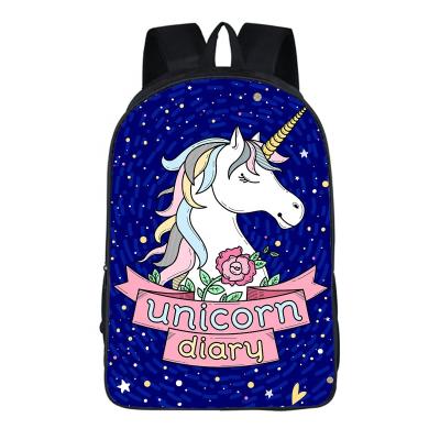 China OEM custom waterproof premium unicorn bag girls mochila de unicornio heavy duty unicorn school backpack for sale