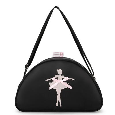 China Fashion costume logo pink dance team bags nylon todder kids gym dance duffel bag for girls for sale