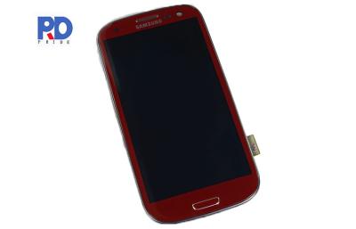 China Red S3 i9300 Spare Parts Samsung LCD Screen Replacement With Frame for sale