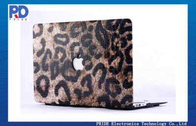 China Leather Macbook Laptop Case Leopard Pattern Hard Cover Shockproof for sale