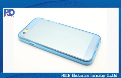 China cubierta de la caja del móvil del iPhone 6, piel azul cristalina del capítulo de 4,7 pulgadas en venta