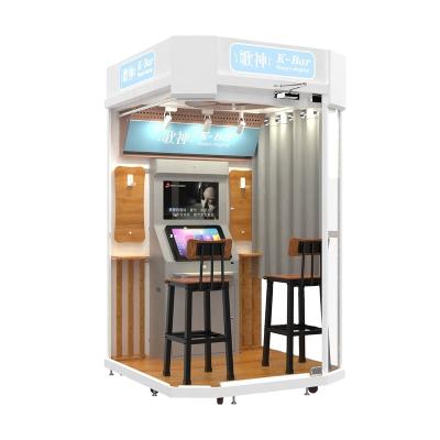 China Metal+Acrylic / Customize Indoor Entertainment Karaoke Machine Room Mini KTV Booth Coin Operated for sale