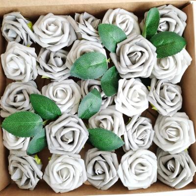 China home & Wedding decoration new arrivals wedding decoration flower DIY 25 pieces of pe foam artificial luxury rose flower box for sale