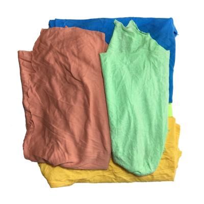 China Strong Oil&Water Absorption Ability Strong Oil&Water Absorption Ability High-grade Cotton Cleaning Machine Cloth Colorful Rags Knitted Cotton Cloth Oil and Water Absorbing Industrial Rags for sale