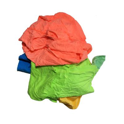 China Strong Oil&Water Absorption Ability Strong Oil&Water Absorption Ability Handy And Durable Mix Color Used Knitted Clothes T-shirt Cotton Rags Wiping Rags Cleaning Cloth for sale