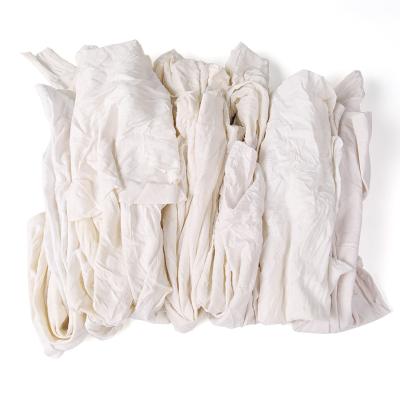 China Strong Oil&Water Absorption Ability Strong Oil&Water Absorption Ability Premium Quality B Grade 85% Cotton Wiping And Cleaning Rags Oil And Water Absorbent White Cleaning Rags for sale