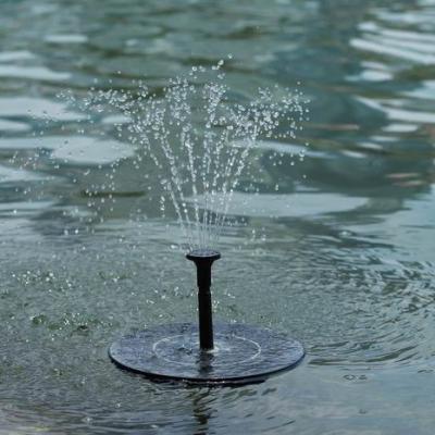 China Waterproof Solar Water Fountain Pump for Bird Bath Battery Holder and Solar Panel Floating Fountain with Led Lights for sale